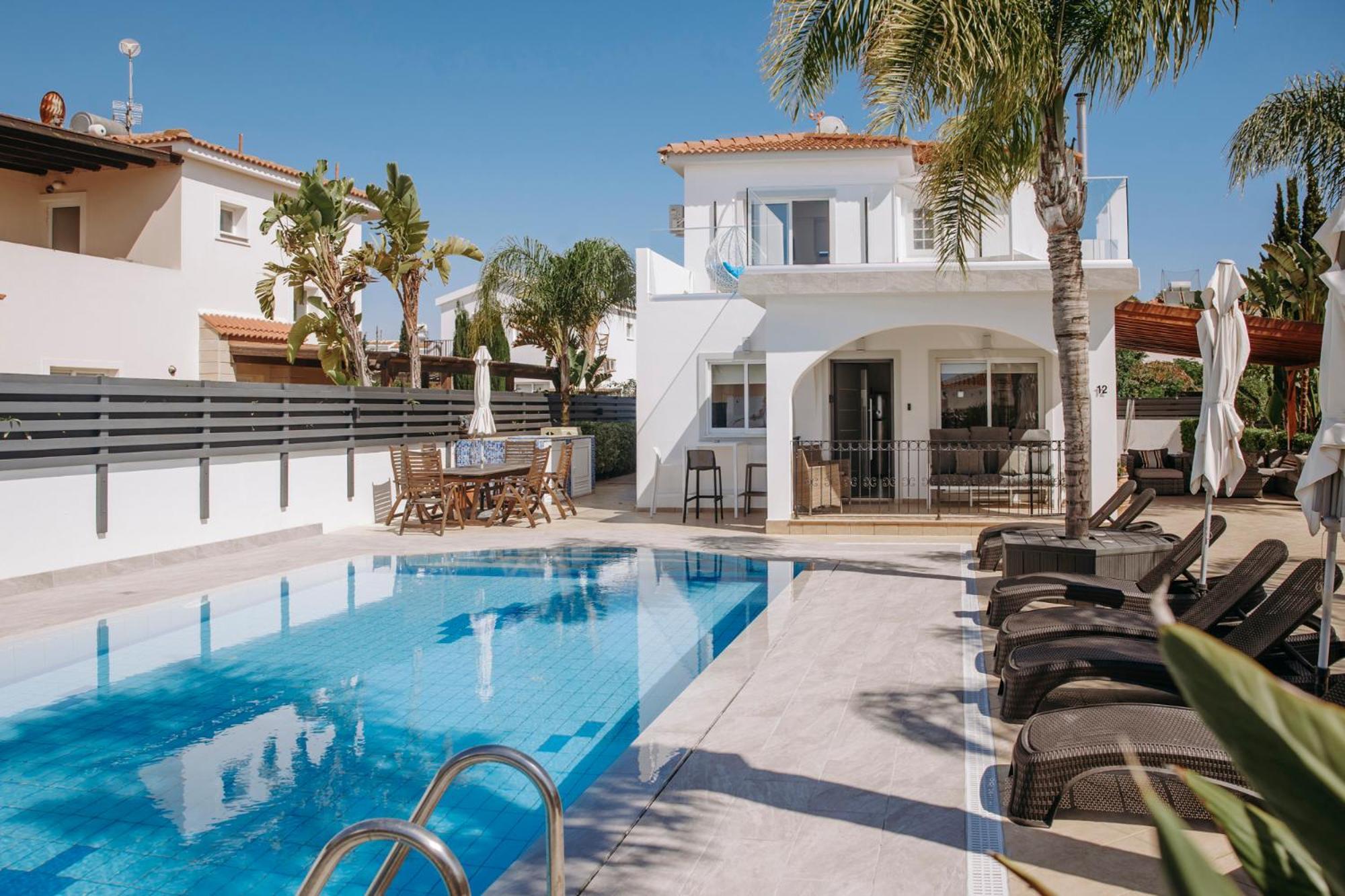 איה נאפה Sunset Villa Private Complex Heated Pool מראה חיצוני תמונה