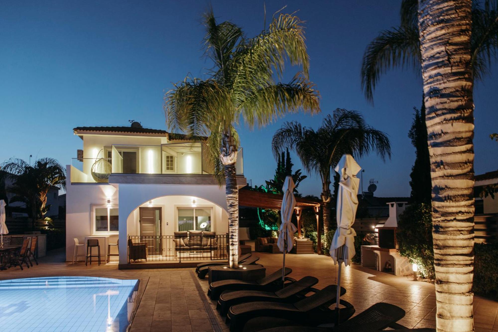 איה נאפה Sunset Villa Private Complex Heated Pool מראה חיצוני תמונה