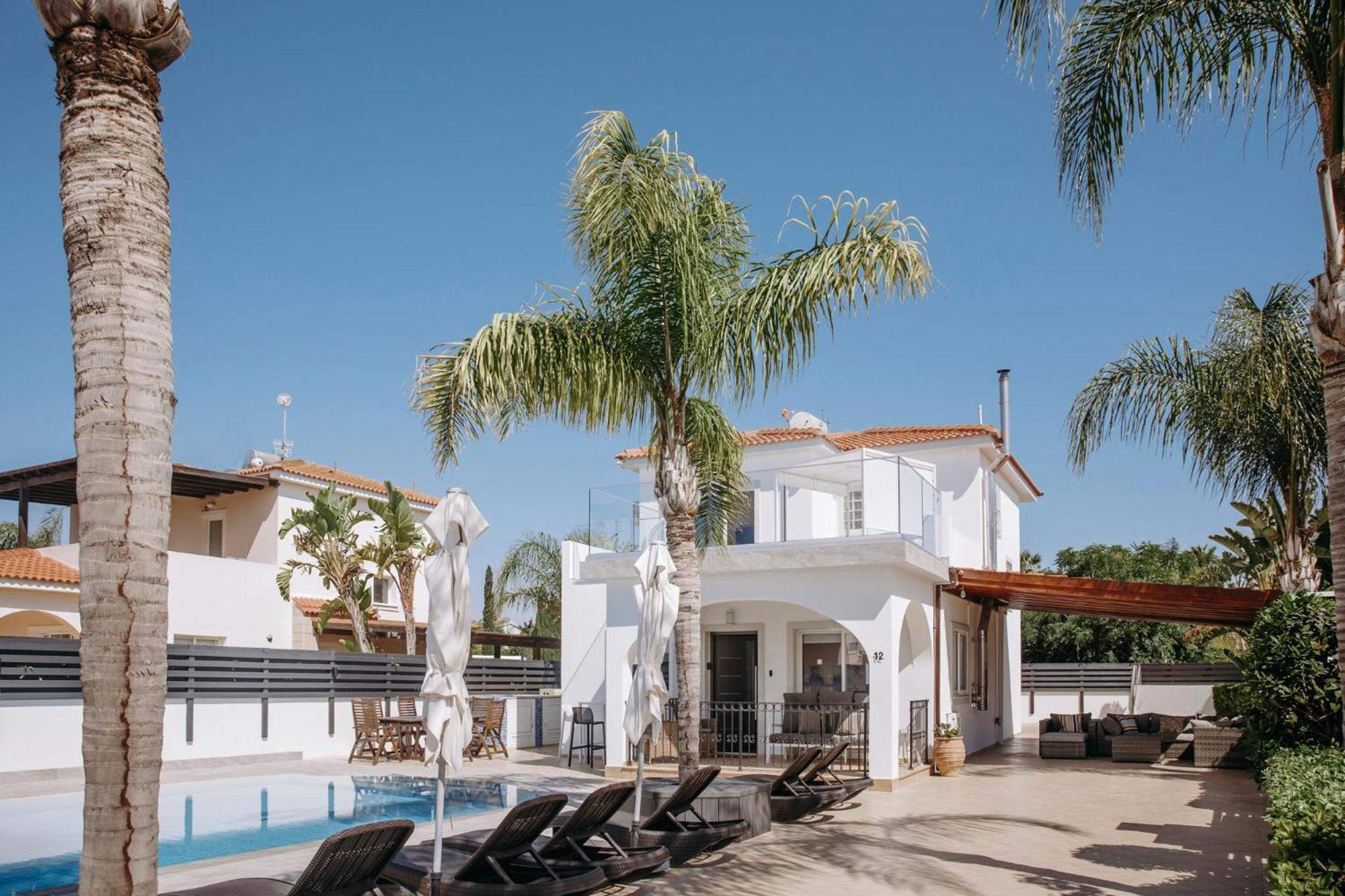איה נאפה Sunset Villa Private Complex Heated Pool מראה חיצוני תמונה