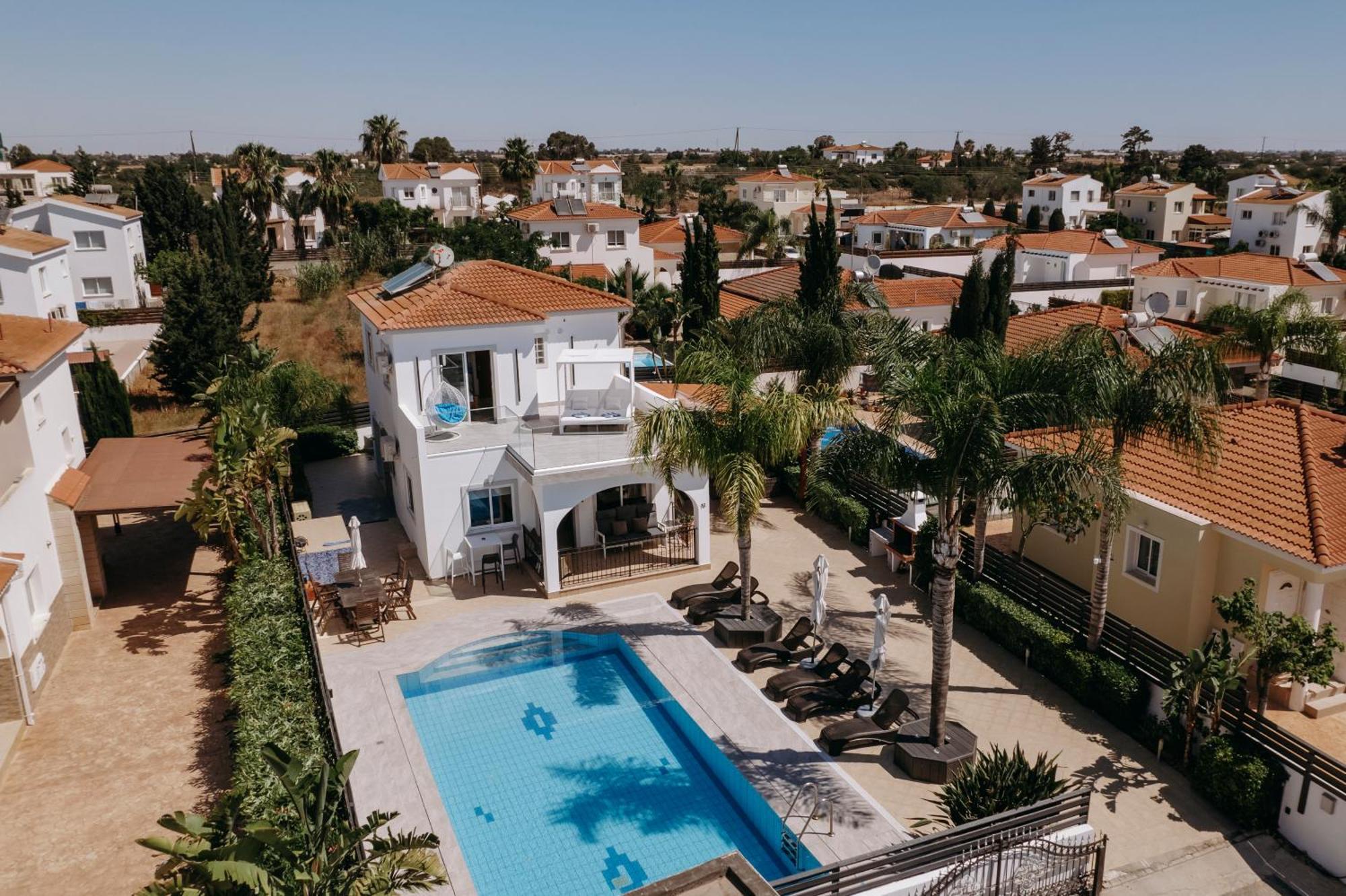 איה נאפה Sunset Villa Private Complex Heated Pool מראה חיצוני תמונה